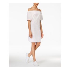 NWT Maison Jules Seersucker Shift Dress